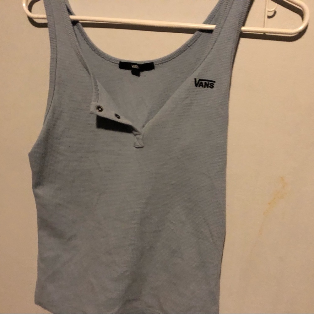 Vans Women's Light Blue Tank Top